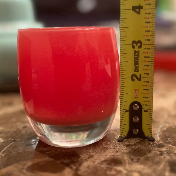 glassybaby Accents Glassybaby Red Joy Hand Blown Glass Glassy Baby